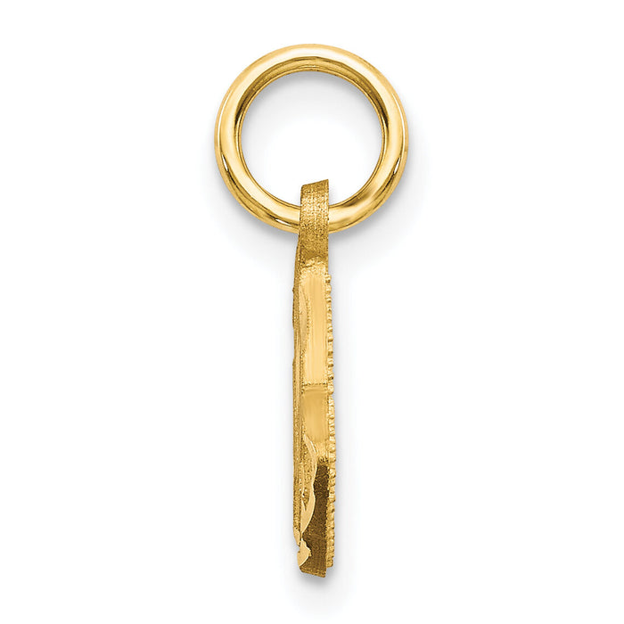 10K Yellow Gold Praying Hands Charm-10C323