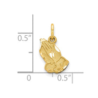 10K Yellow Gold Praying Hands Charm-10C323