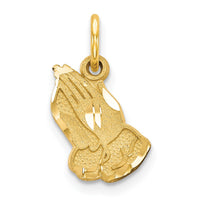 10K Yellow Gold Praying Hands Charm-10C323