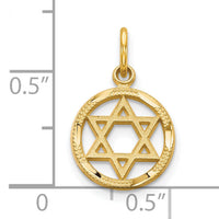 10K Star Of David Charm-10C332