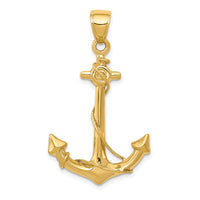 10k 3-D Anchor with Rope Pendant-10C3342