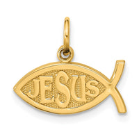 14K Jesus Fish Charm-C335