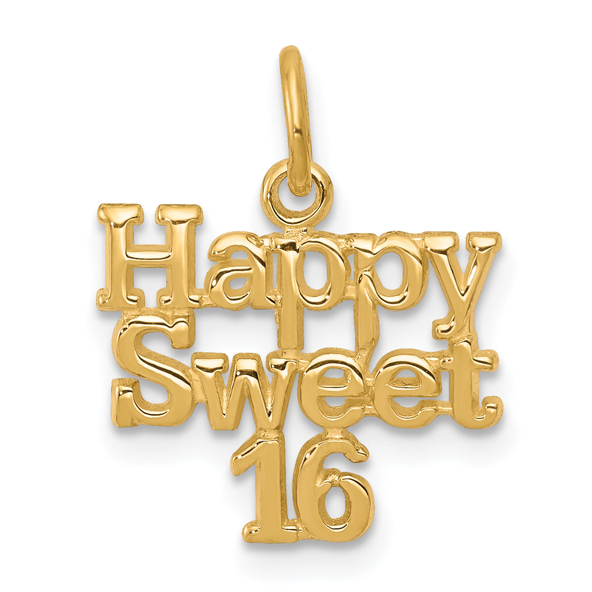 10k HAPPY SWEET 16 Charm-10C336