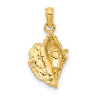 10k Conch Shell Pendant-10C3369