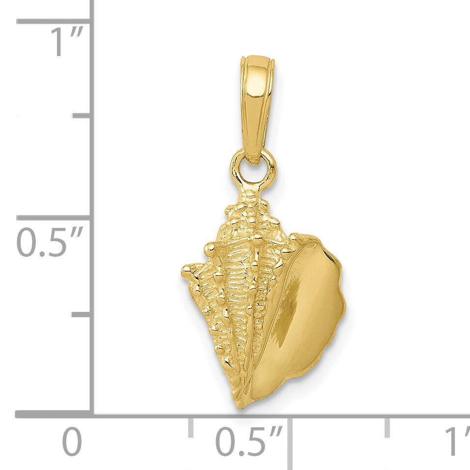10k Conch Shell Pendant-10C3369