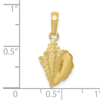 10k Conch Shell Pendant-10C3369