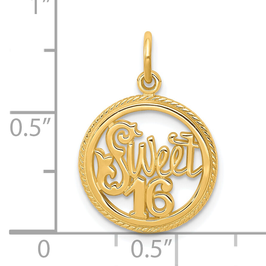10k SWEET 16 Charm-10C337