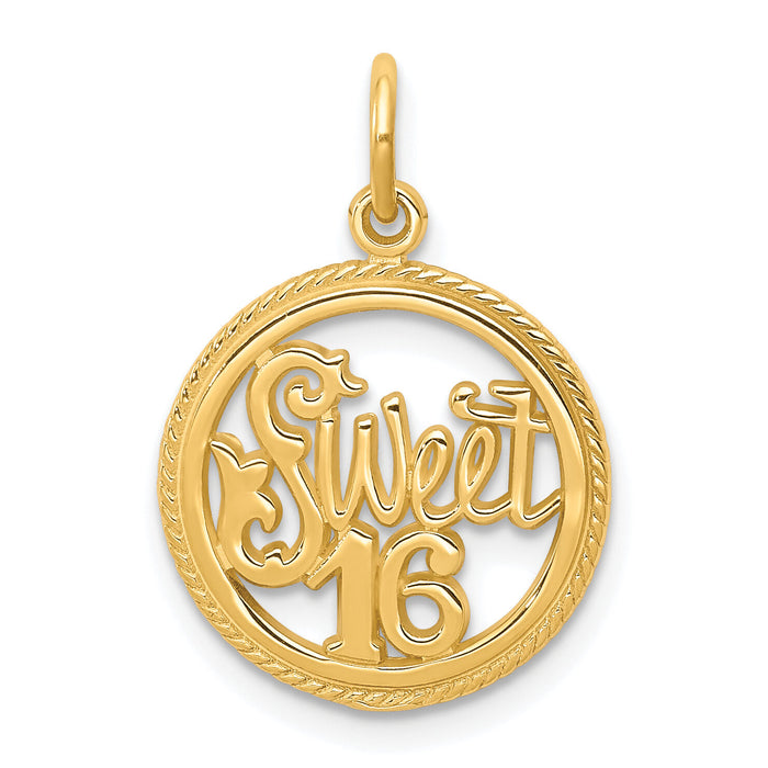 10k SWEET 16 Charm-10C337