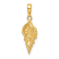 10k Conch Shell Pendant-10C3370