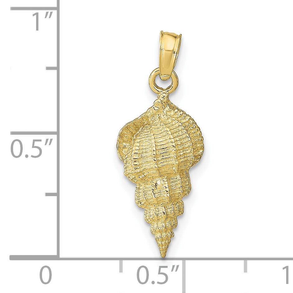 10k Conch Shell Pendant-10C3370