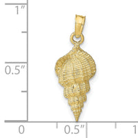 10k Conch Shell Pendant-10C3370