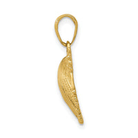 10k Scallop Shell Pendant-10C3375