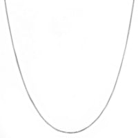 14K WHITE GOLD DC ROLO  033 GAUGE 16" CHAIN NECKLACE (AVAILABLE IN LENGTHS 7" - 30")