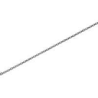 10K WHITE GOLD DC ROLO  033 GAUGE 22" CHAIN NECKLACE (AVAILABLE IN LENGTHS 7" - 30")