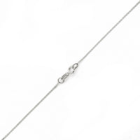 10K WHITE GOLD DC ROLO  033 GAUGE 30" CHAIN NECKLACE (AVAILABLE IN LENGTHS 7" - 30")