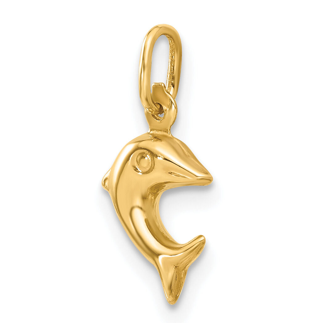 10k Dolphin Charm-10C3438