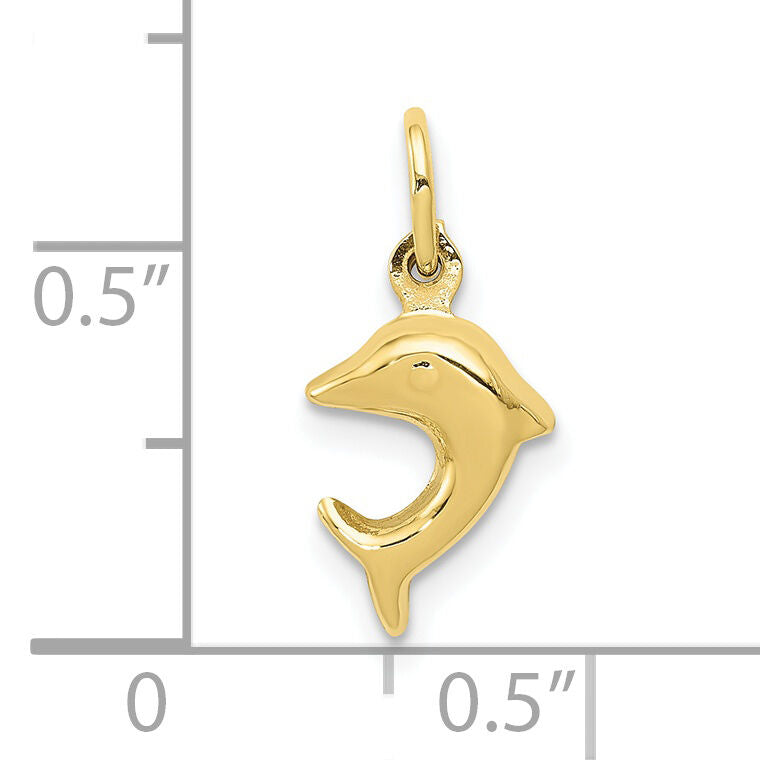 10k Dolphin Charm-10C3438