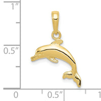 10k Dolphin Pendant-10C3446