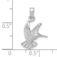 10k White Gold Hummingbird Charm-10C3472W