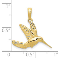 10K Hummingbird in Flight Pendant-10C3477