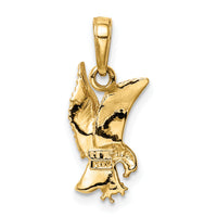 10K Eagle Landing Pendant-10C3490