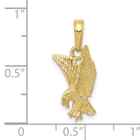 10K Eagle Landing Pendant-10C3490