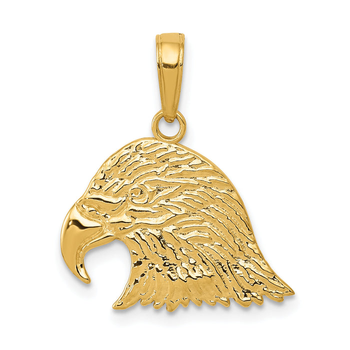 10K Eagle Head Pendant-10C3492