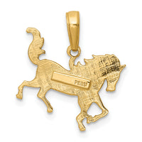 10k Horse Pendant-10C3505