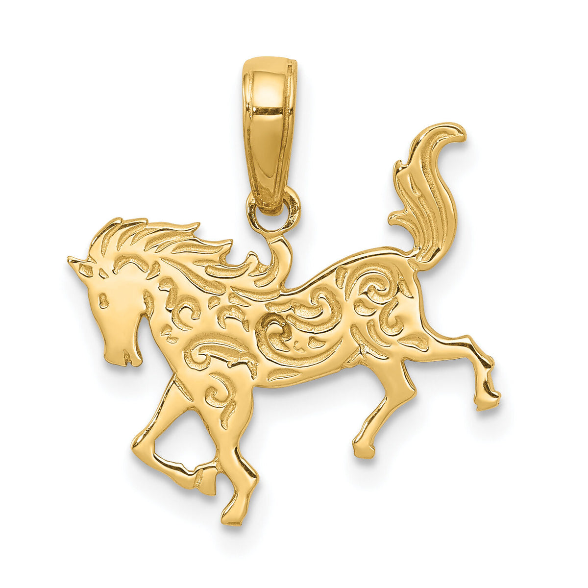 10k Horse Pendant-10C3505