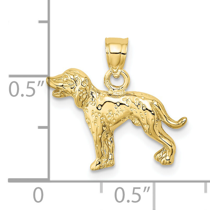 10k Dalmatian Dog Charm-10C3510