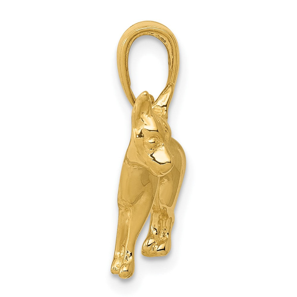 10K Chihuahua Dog Pendant-10C3511