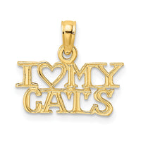 10k I HEART MY CATS Charm-10C3520