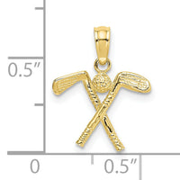 10k 3-D Golf Clubs with Ball Charm-10C3544