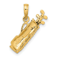 10k Golf Bag Charm-10C3548