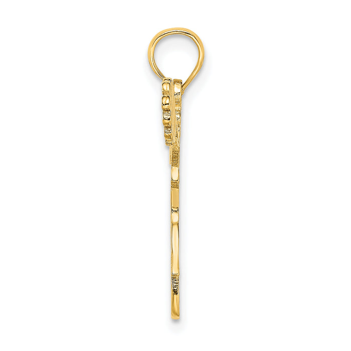 10k Cheerleader Jumping with Pom-Pom's Charm-10C3555