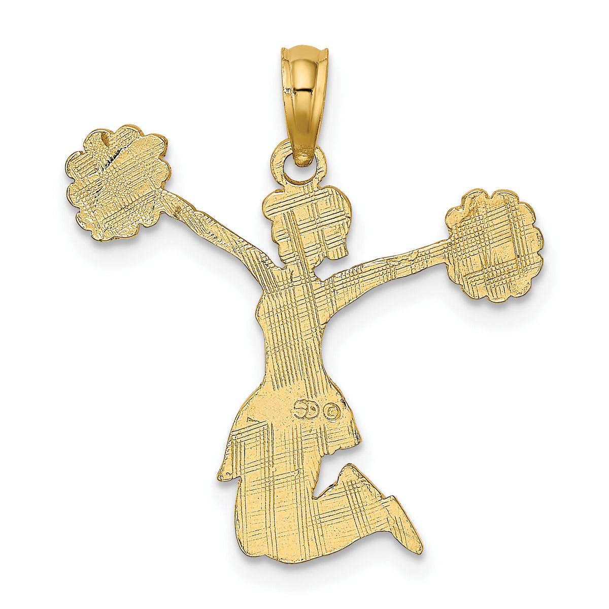 10k Cheerleader Jumping with Pom-Pom's Charm-10C3555