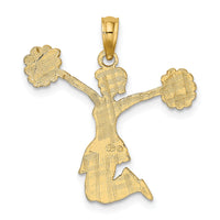 10k Cheerleader Jumping with Pom-Pom's Charm-10C3555