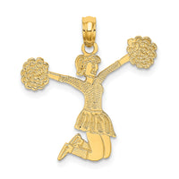 10k Cheerleader Jumping with Pom-Pom's Charm-10C3555