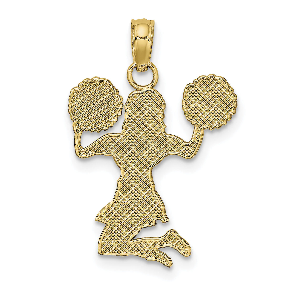 10K Cheerleader Jumping with Pom-Pom's Pendant-10C3556