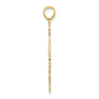 10K Cheerleader with Hand on Head Pendant-10C3559