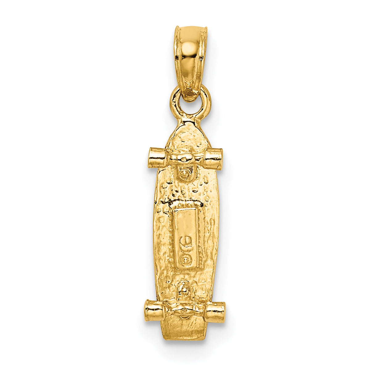 10K 3-D Skate Board Charm-10C3571