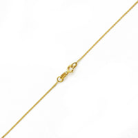 10K YELLOW GOLD DC ROLO  033 GAUGE 24" CHAIN NECKLACE (AVAILABLE IN LENGTHS 7" - 30")