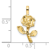 10k Yellow Gold Rose Charm-10C366