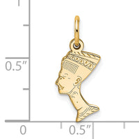 10k Solid Bust of Nefertiti Charm-10C369