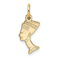 10k Solid Bust of Nefertiti Charm-10C369