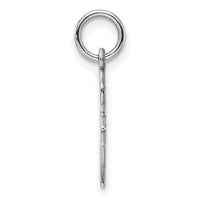 10k White Gold Solid Bust of Nefertiti Charm-10C369W