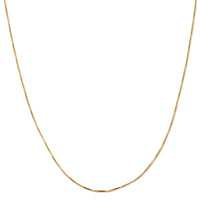 14K YELLOW GOLD BOX 050 GAUGE 30" CHAIN NECKLACE (AVAILABLE IN LENGTHS 7" - 30")