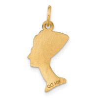 10K Nefertiti Pendant-10C370