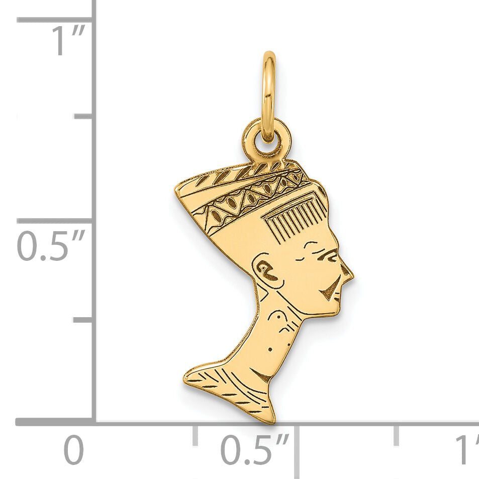 10K Nefertiti Pendant-10C370