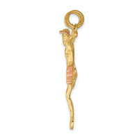 10k Two-tone Rose Corpus Pendant-10C3711